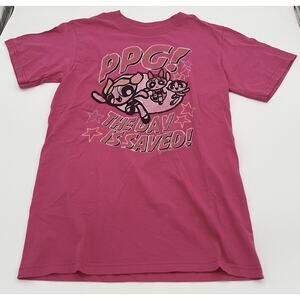 Cartoon Network Powerpuff Girls Graphic T-Shirt Size XS 32in Chest Hot Pink